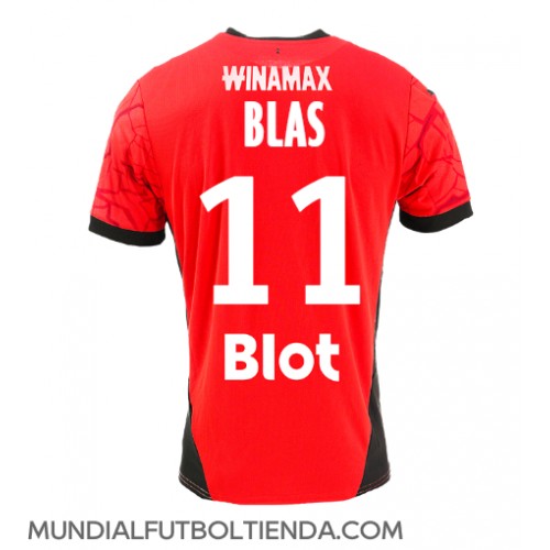 Camiseta Stade Rennais Ludovic Blas #11 Primera Equipación Replica 2024-25 mangas cortas